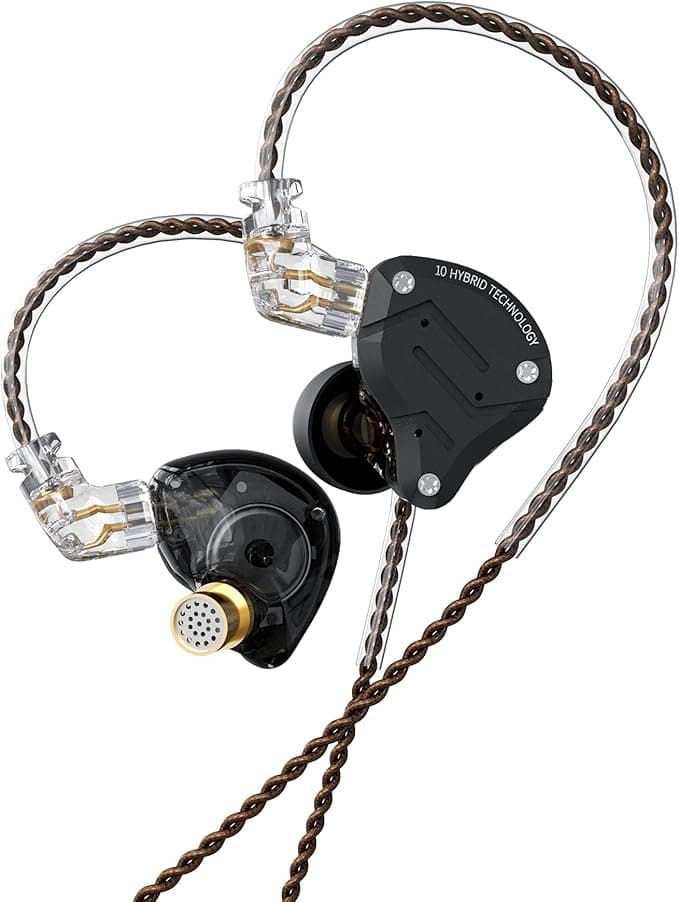 Kinboofi KZ ZS10 Pro IEM Headphone, in Ear Monitor Headphone, 4BA 1DD KZ Earphone Multi Driver in Ear Earphone on Amazon